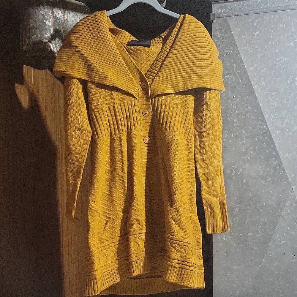 Anthony Mustard Off The Shoulder Sweater